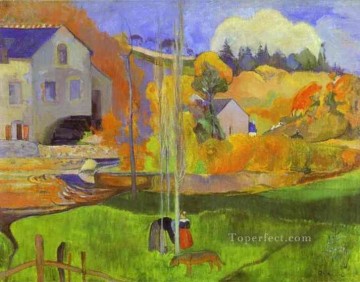 ブルトンの風景 ムーラン デヴィッドポスト印象派 原始主義 ポール・ゴーギャン Oil Paintings